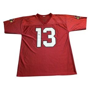 Arizona Cardinals Kurt Warner Jersey Mens XL Red Excellent 13 Football NFL